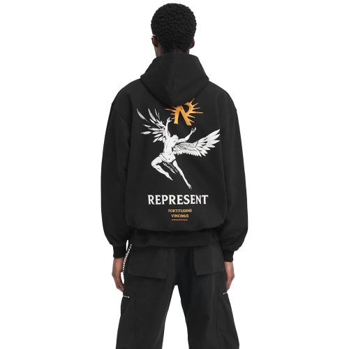 represent icarus jet black hoodie mlm468 01 model back