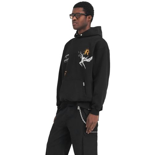 represent icarus jet black hoodie mlm468 01 model side