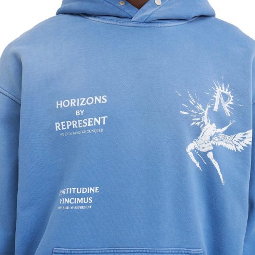 represent icarus sky blue hoodie mlm468 432 model front detrail