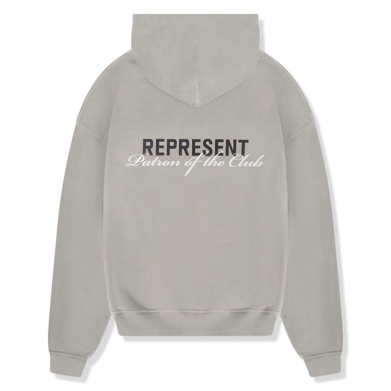 represent patron of the club mudstone hoodie mlm4270 505 back