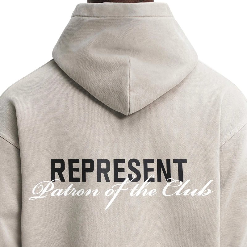 represent patron of the club mudstone hoodie mlm4270 505 back detail