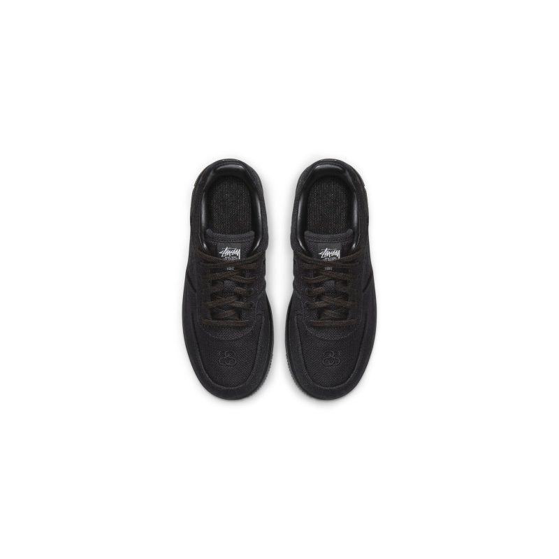 stussy x nike air force 1 low black ps dd1578 001 top