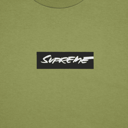 supreme futura box logo moss t shirt ss24t21 moss detail