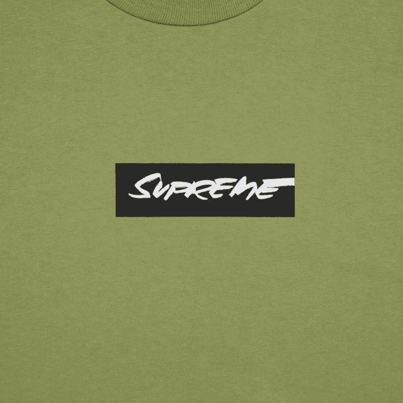 supreme futura box logo moss t shirt ss24t21 moss detail