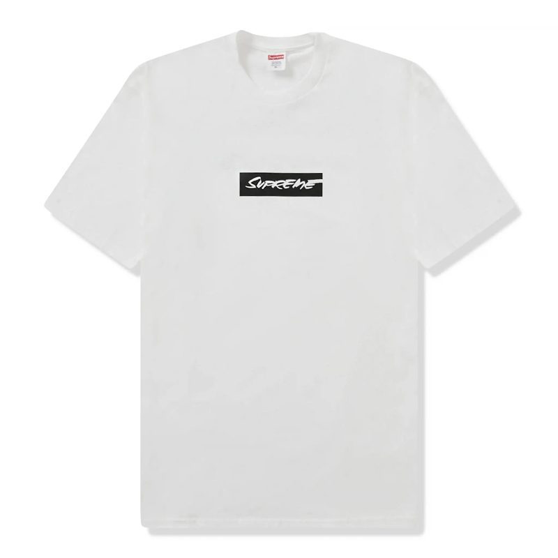 supreme futura box logo white t shirt front