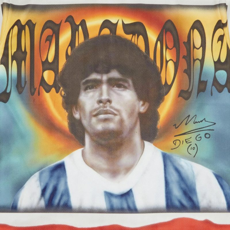 supreme maradona soccer jersey logo