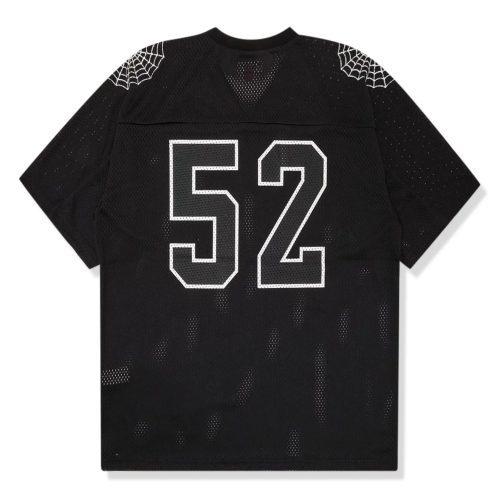 supreme spiderweb black football jersey ss24kn63 black back