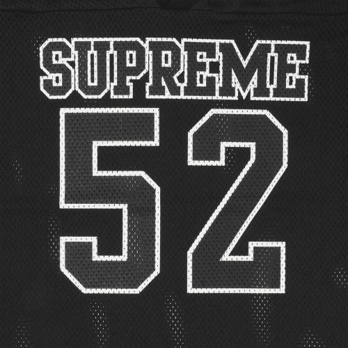 supreme spiderweb black football jersey ss24kn63 black detail