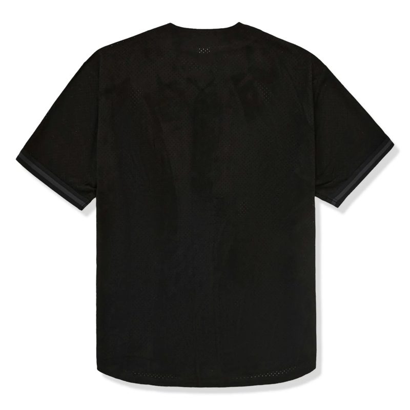 supreme ultrasuede mesh baseball black jersey back