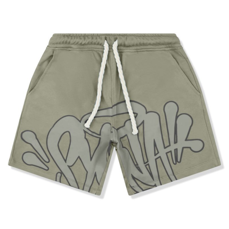 syna world logo sage t shirt shorts crepslocker shorts front