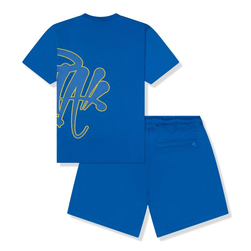 syna world team syna twinset cobalt t shirt shorts back