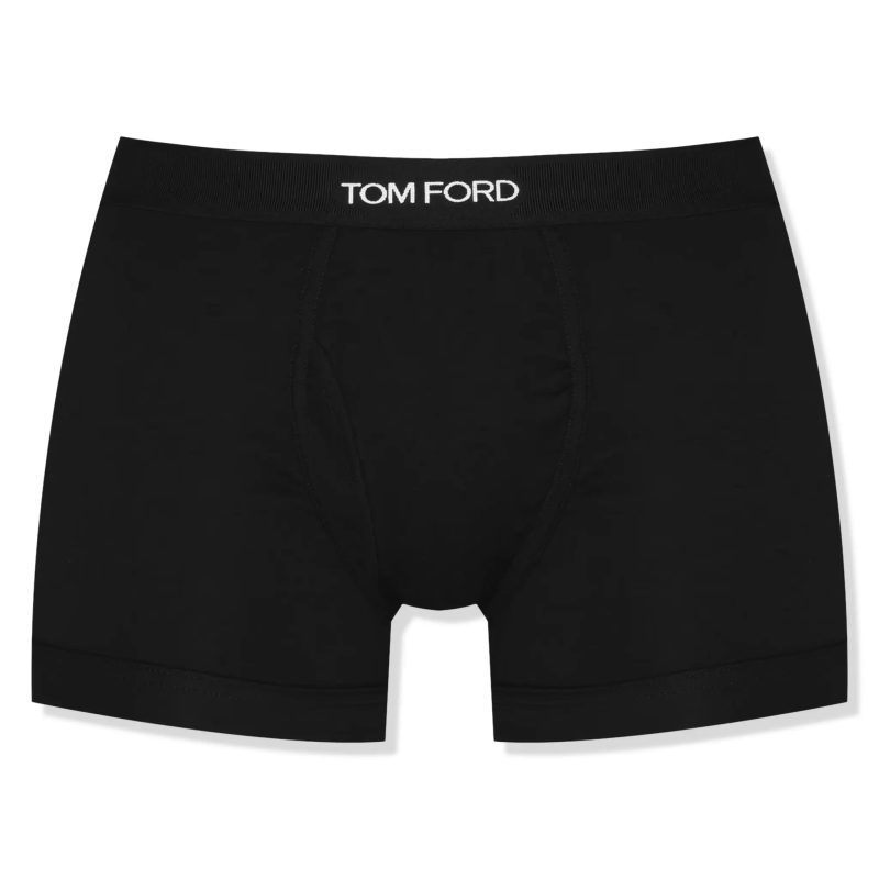 tom ford 2 pack cotton black boxer briefs front