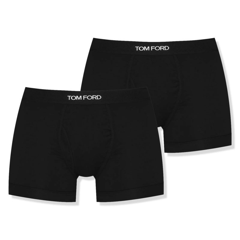 tom ford 2 pack cotton black boxer briefs pack