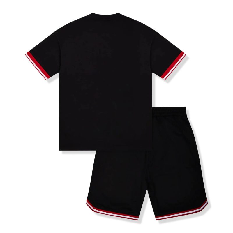 trapstar arch mesh black t shirt shorts back