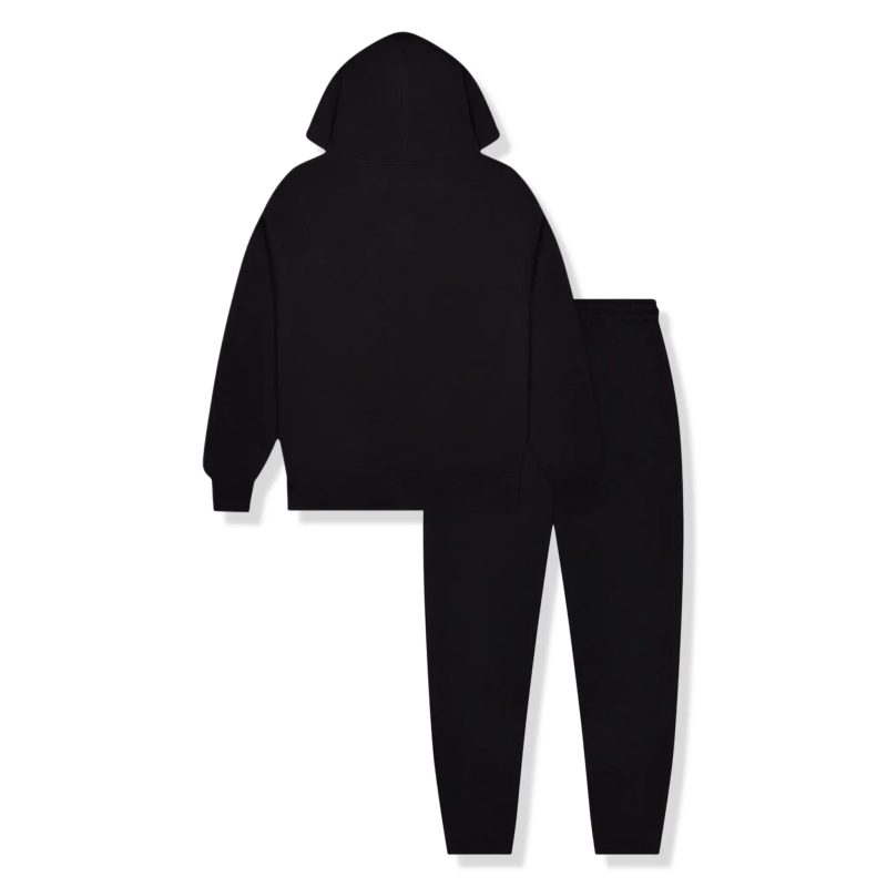 trapstar chenille decoded black green tracksuit front 2