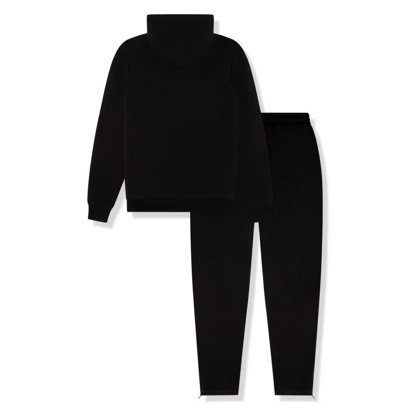 trapstar chenille decoded black ice tracksuit back