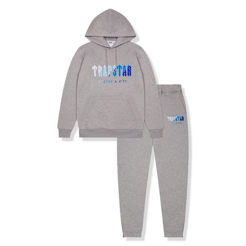 trapstar chenille decoded grey ice flavours 2.0 edition tracksuit crepslocker front