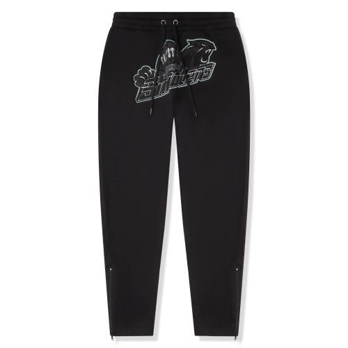 trapstar shooters blackout tracksuit front pantd