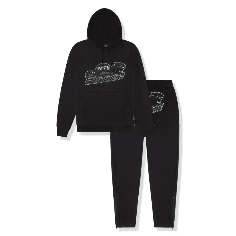 trapstar shooters blackout tracksuit front1