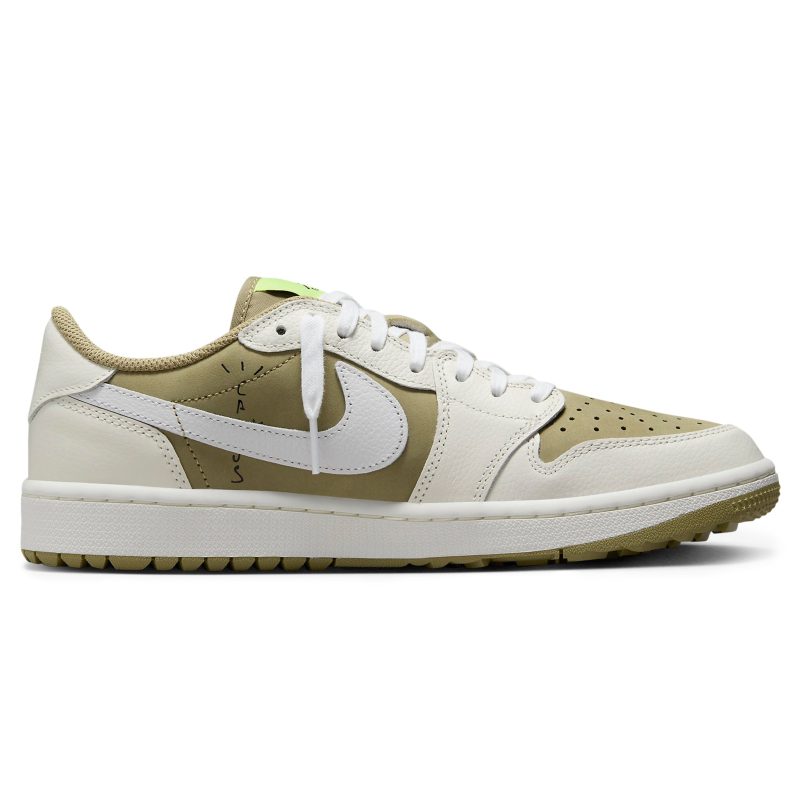 travis scott x air jordan 1 low golf olive fz3124 200 side1