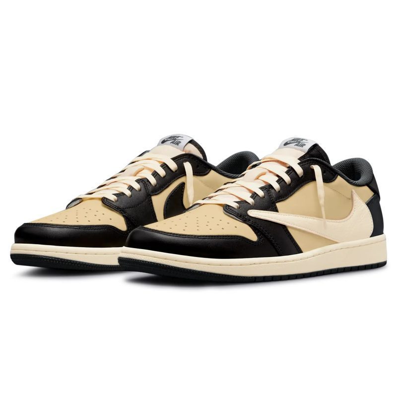 travis scott x air jordan 1 retro low og pale vanilla dm7866 201 front