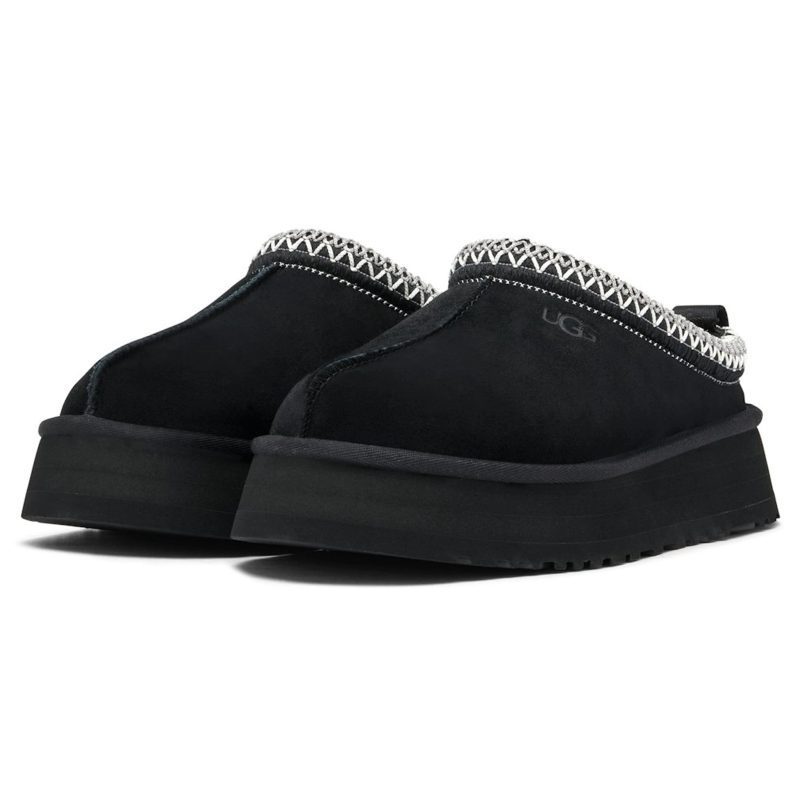 ugg tazz black slippers w 1122553 blk front side