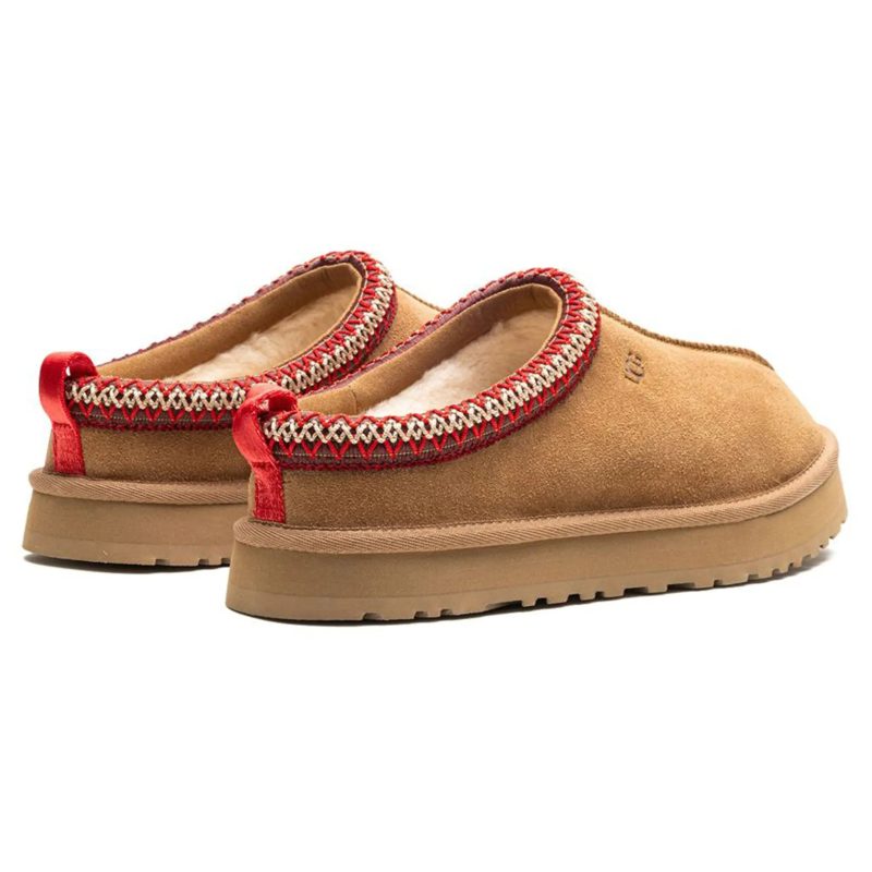 ugg tazz chestnut kids slippers 1143776k che back side