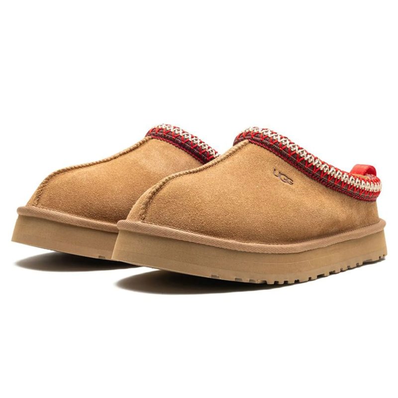 ugg tazz chestnut kids slippers 1143776k che front side